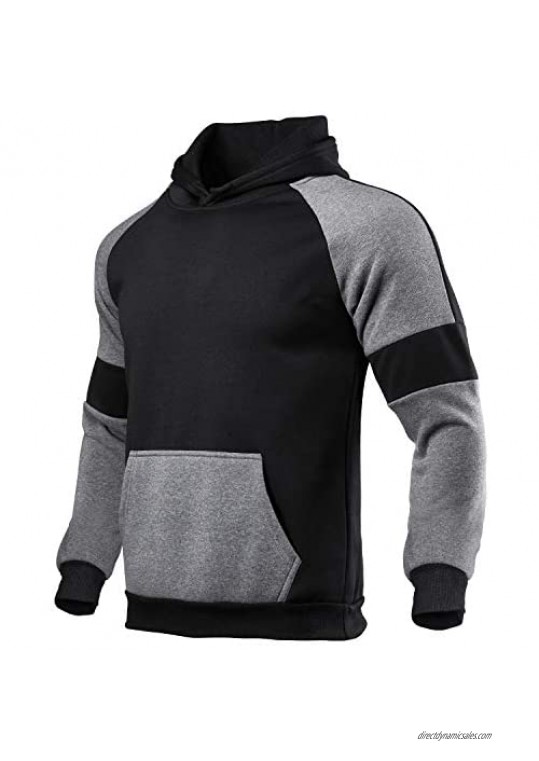 Men's Two Piece Hooded Winter Thicken Athletic Sweatshirt Tracksuit Full Casual Jogging Gym Trousers Sweat Suits