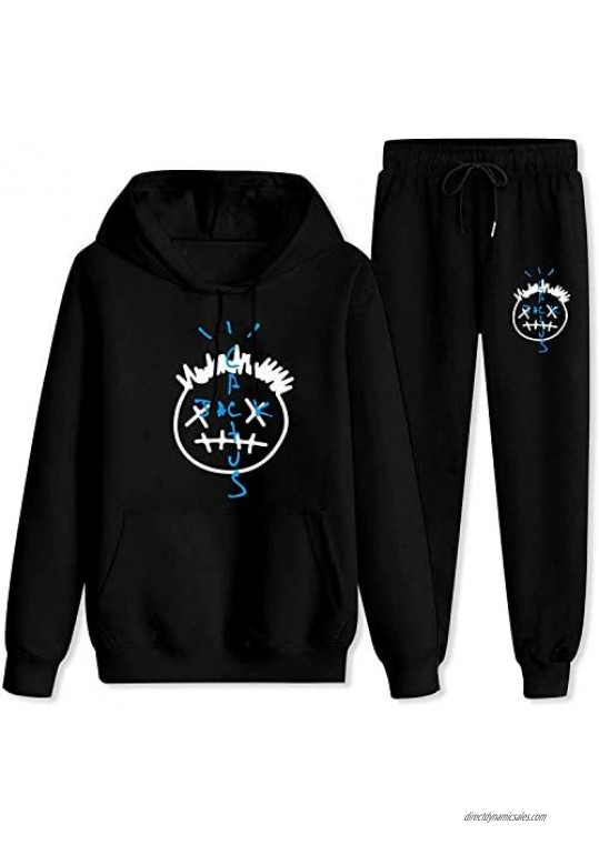 Mens Womens Astro-World Tra-vis S-cott Hoodie and Sweatpants Sets 2 Piece Sweatshirt Sweatsuits Outfits for Men Women