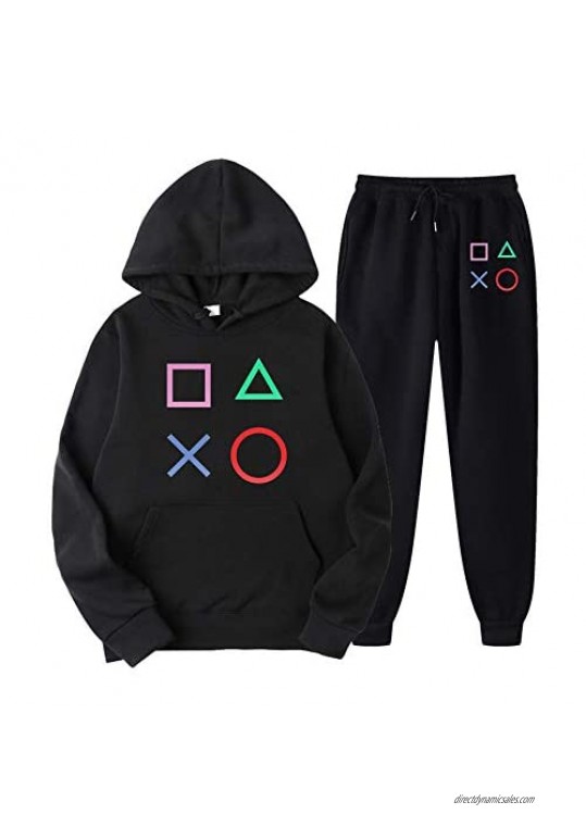 Playstation Joypad Hoodie Jogger Sweatpants Pullover Sweatshirt Sweater Pants Classic Men'S Suit