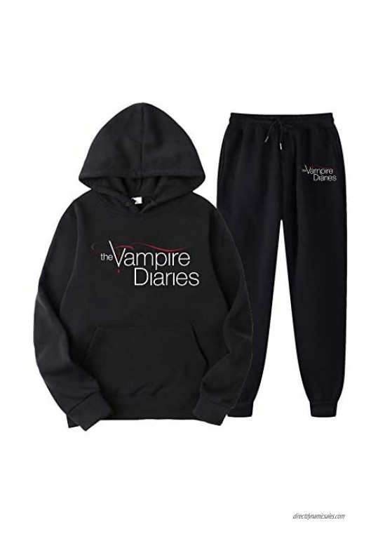 The Vampire Diaries Hoodie Jogger Sweatpants Pullover Sweatshirt Sweater Pants Classic Men'S Suit