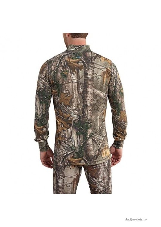 Carhartt Men's 102224 Base Force Extremes Cold Weather Camo Quarter Zi - Small - Realtree Xtra