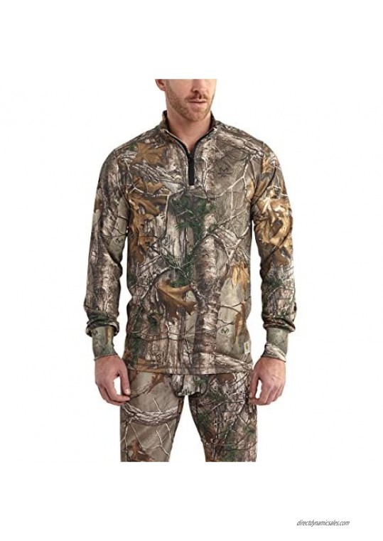 Carhartt Men's 102224 Base Force Extremes Cold Weather Camo Quarter Zi - Small - Realtree Xtra