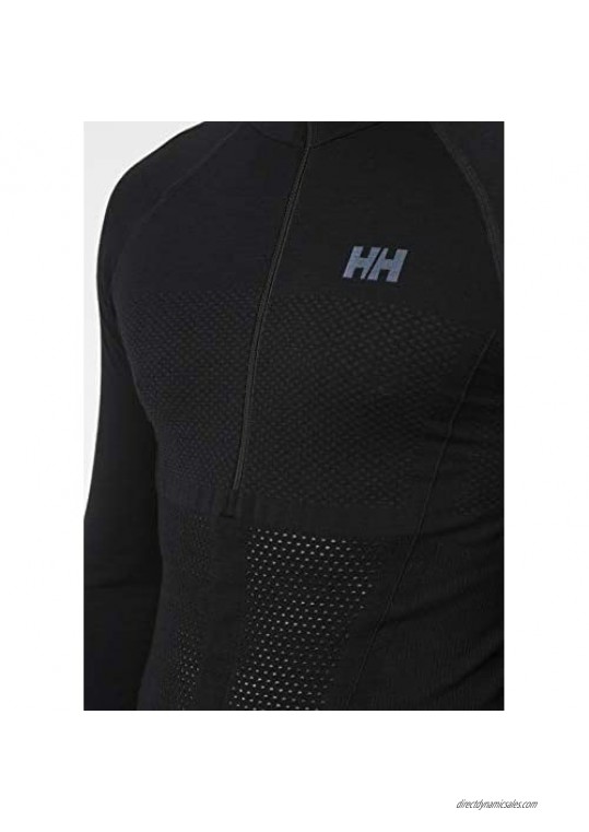 Helly-Hansen Mens H1 Pro LIFA Seamless 1/2 Zip 990 Black Medium