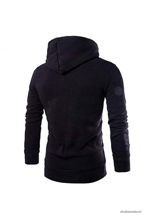 VEKDONE Mens Casual Lightweight Hoodie Sweatshirt Long Sleeve Zip Up Slim Fit Hooded Pullover Outerwear Tops Plus Size