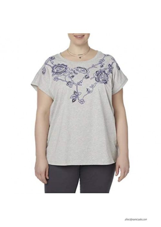 Laura Scott Women's Plus Embellished T-Shirt