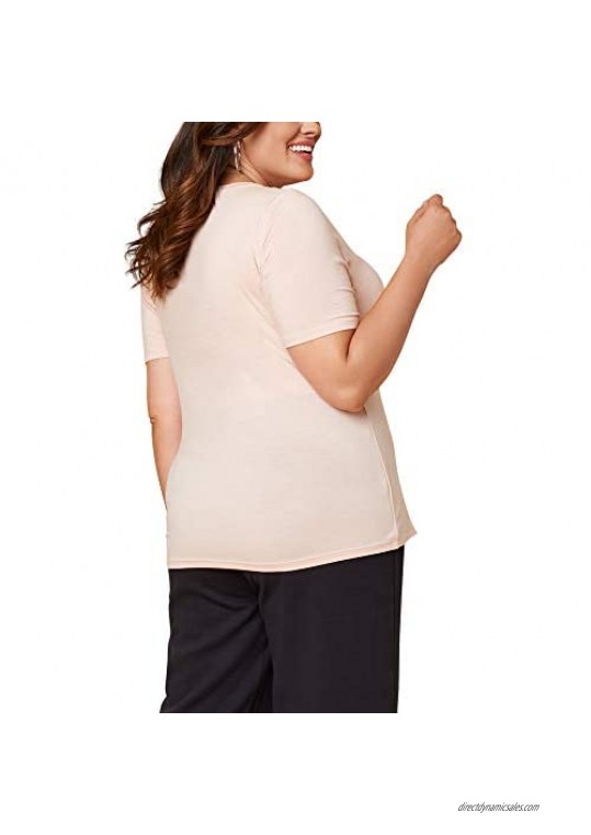 Seek No Further by Fruit of the Loom Women's Plus Size V Neck T Shirt