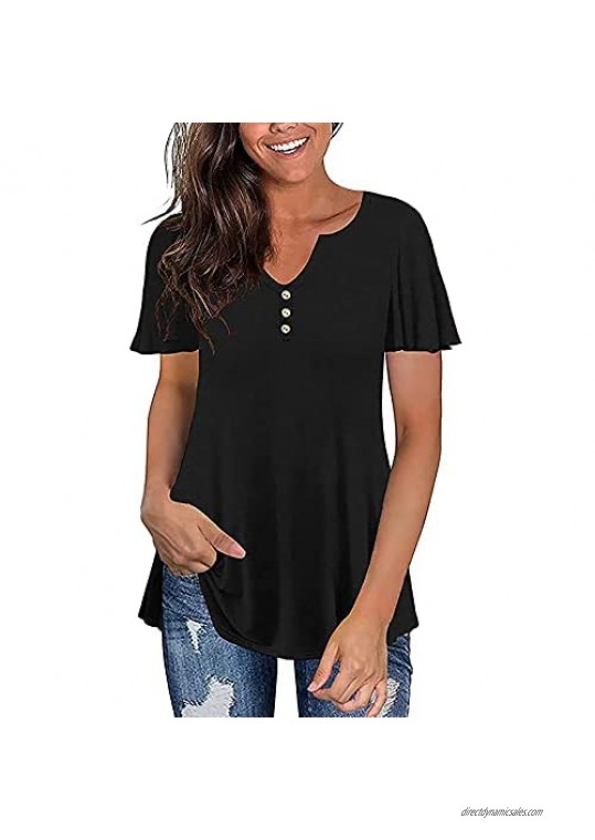 Women Plus Size Tops Summer V Neck T Shirts Striped Tiered Lace Appliques Cold Shoulder Tunics T-shirt Tee