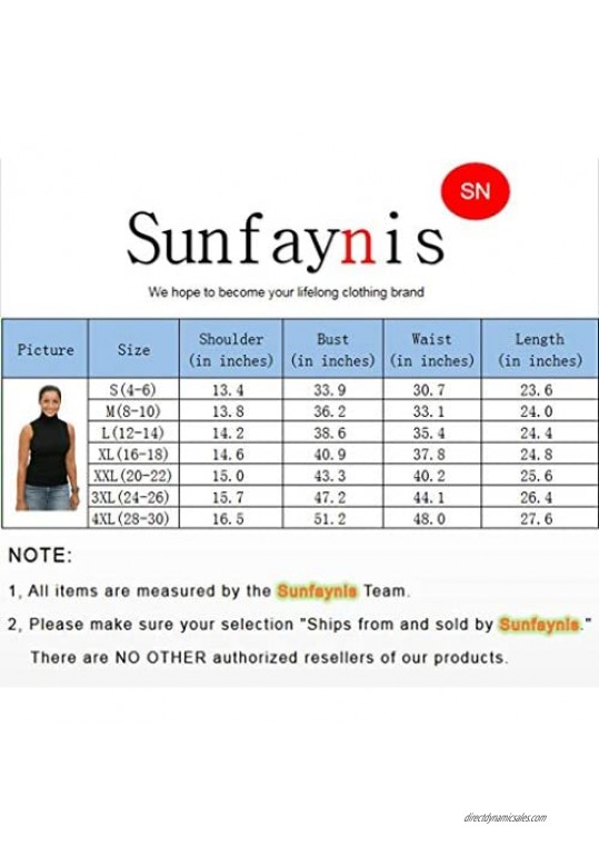 Sunfaynis Women's Soft Cotton Mock Turtleneck Shirt Baselayer Tops Underwear Shirt