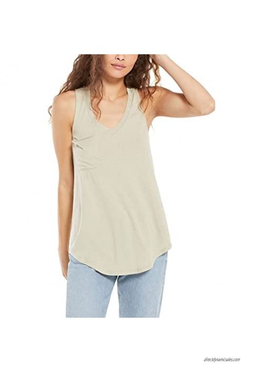 The Pocket Racer Tank in Green Tea by Z Supply