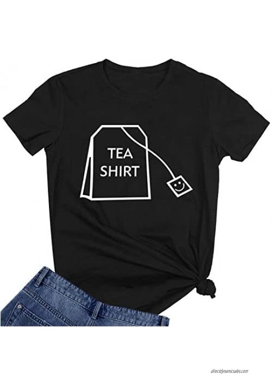 BLACKOO Teen Girl Funny T Shirts Women Cute Tops Junior Graphic Tee