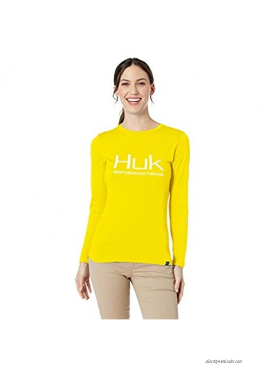 HUK Women's Icon X Long Sleeve Fishing Shirt with Sun Protection