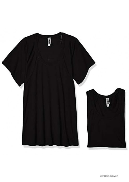 Marky G Apparel Women's Flowy Raglan T-Shirt-2 Pack