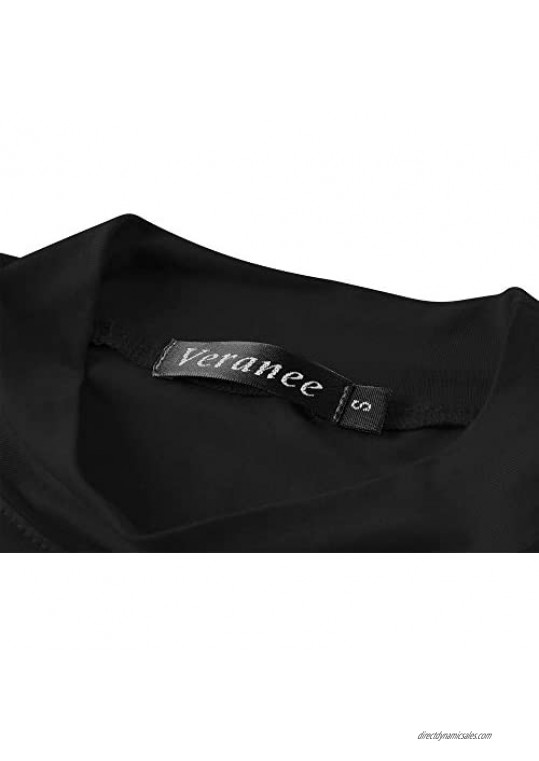 Veranee Women's Long Sleeve Slim Fit Turtleneck Basic Layering T-Shirt
