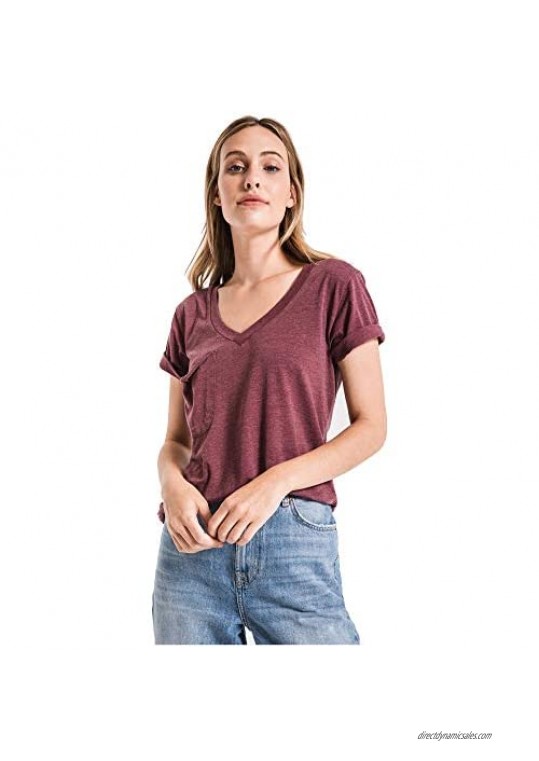 Z SUPPLY Women's The Pocket Tee Relaxed Fit Burnout Top