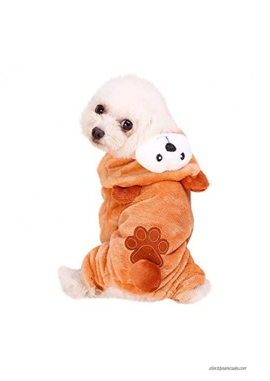 Clopon Pet Sweater Hoodie Coat Puppy Doggie Clothes Cute Cosplay Dogs Shirts Pajamas Hooded Jumpsuit