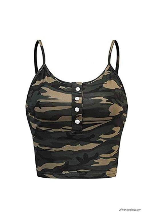 FORUU womens Tank Tops Women's Casual Deep U Neck Short Tee Vest Tank