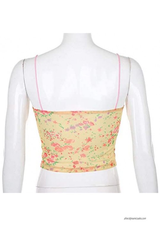 Ladies Sleeveless Lace Casual Fashion Tie Dye Printed Slim Short Vest