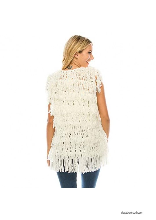 Over Kleshas Hand knit crochet vest for Women