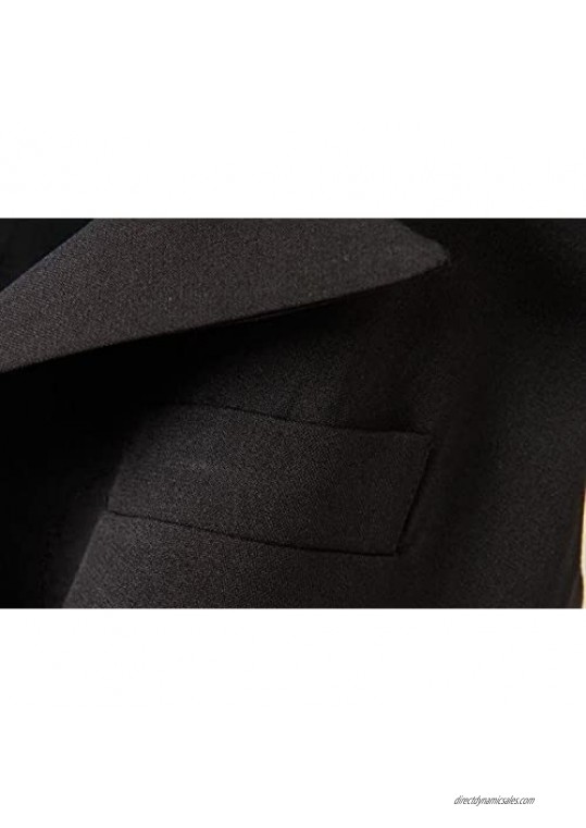 Women's Jacket Long Vest Waistcoat Black Gilet Coat Plus Size