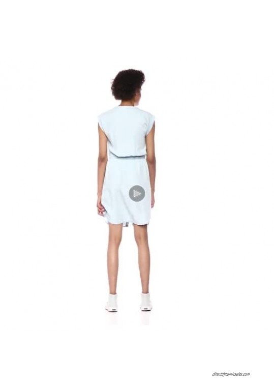 Brand - Daily Ritual Women's Tencel Short-Sleeve Utility Dress