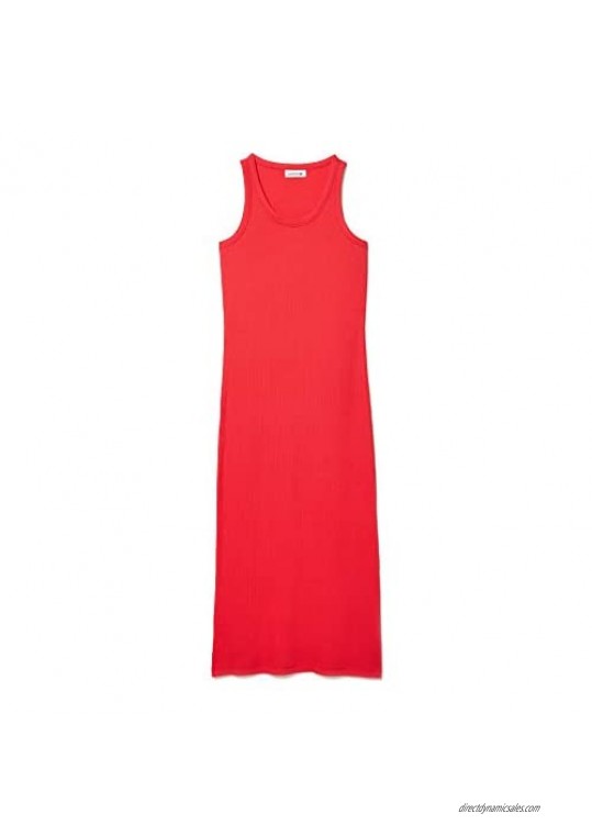 Lacoste Women's Sleeveless Ribbed Dress